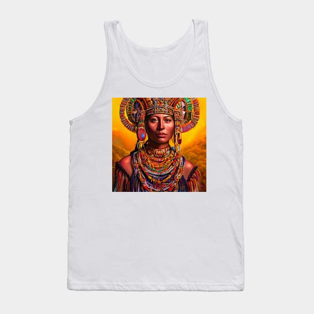 Inca Goddess #6 Tank Top by Prilidiarts